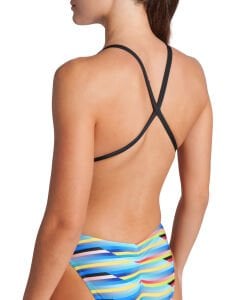 ARENA RACING STRIPE KADIN YÜZÜCÜ MAYOSU 009092550