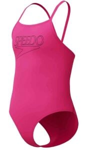 SPEEDO ENDURANCE PLUS LOGO KIZ ÇOCUK YÜZÜCÜ MAYOSU 8-A000207004