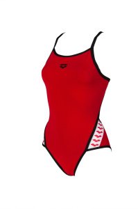 ARENA TEAM STRIPE KADIN YÜZÜCÜ MAYOSU 001195415