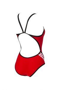 ARENA TEAM STRIPE KADIN YÜZÜCÜ MAYOSU 001195415