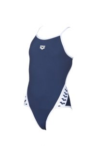 ARENA TEAM STRIPE KIZ ÇOCUK YÜZÜCÜ MAYOSU 001331701