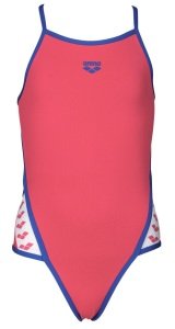 ARENA TEAM STRIPE KIZ ÇOCUK YÜZÜCÜ MAYOSU 001331908