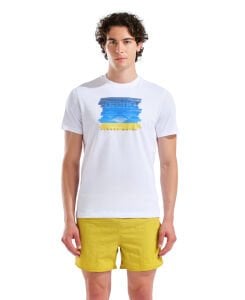 ARENA WATER PRINT ERKEK T-SHIRT 011001100