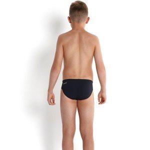 Speedo Endurance Plus Erkek Çocuk Slip Yüzücü Mayosu - Lacivert/Turuncu