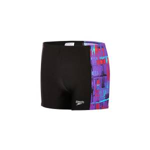 Speedo Alv Pnl Asht Jm Black/Purple Yüzücü Mayosu