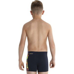Speedo Erkek Çocuk Aquashort Yüzücü Mayosu - Lacivert/Kırmızı