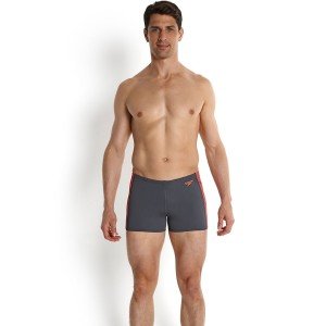 Speedo Endurance Plus Erkek Aquashort Yüzücü Mayosu - Siyah/Kırmızı