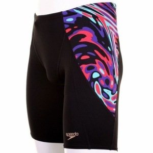 Speedo Alv V Pnl Jam Am Blk/Purple Erkek Yüzücü Mayosu