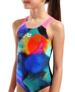 ARENA SPRAY PAINT KIZ ÇOCUK YÜZÜCÜ MAYOSU 010286590