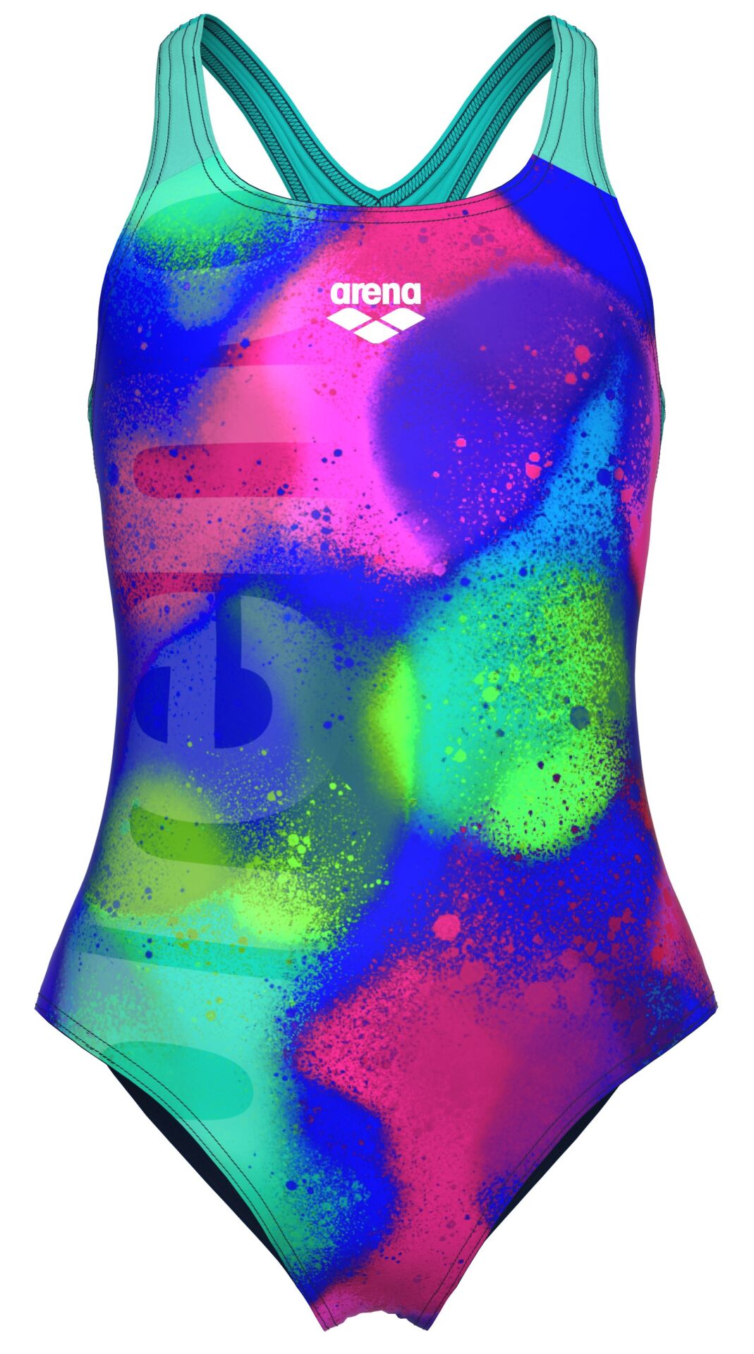 ARENA SPRAY PAINT KIZ ÇOCUK YÜZÜCÜ MAYOSU 010286740