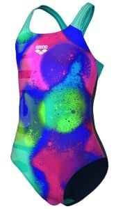 ARENA SPRAY PAINT KIZ ÇOCUK YÜZÜCÜ MAYOSU 010286740